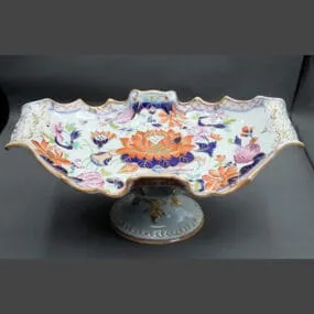 Mason's Ironstone China comport Water Lily Pattern
