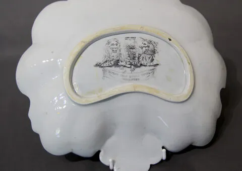 Masons Dessert dish Prunus branch