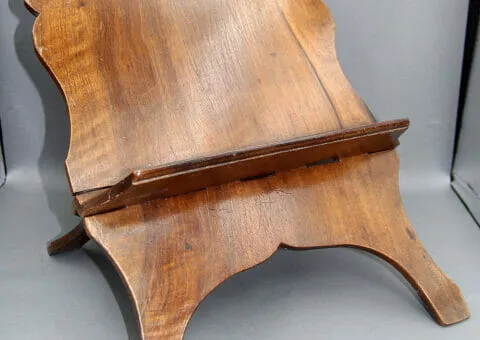 Walnut folding bookstand