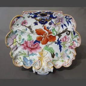 Masons Dessert dish Prunus branch