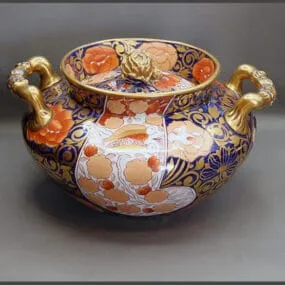 Mason's Ironstone China Elephants Foot potpourri vase