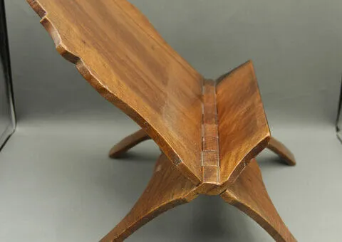 Walnut folding bookstand