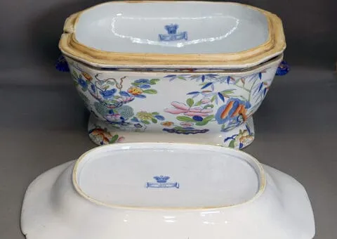 Mason's Ironstone China soup tureen Bamboo Pattern