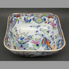 Mason's Ironstone China Bowl Bamboo Pattern