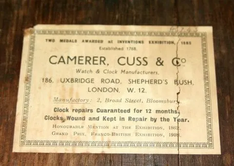 Camerer Cuss & Co of 56 New Oxford Street, London